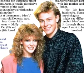  ??  ?? Jason and Kylie in the days of ‘Neighbours’