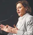  ??  ?? FOCUS: Queensland Treasurer Jackie Trad speaks in Cairns.