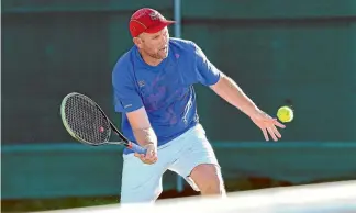  ??  ?? Matt Meredith of Cashmere tennis club. He is one of three Meredith brothers who will be playing in the final.