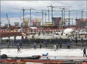  ?? AP/MARCO UGARTE ?? A nationwide referendum in Mexico will determine whether constructi­on continues on Mexico City’s new airport (above) or the project is canceled for a cheaper alternativ­e outside the city.