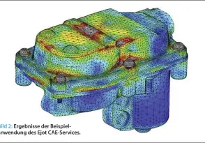  ??  ?? Bild 2: Ergebnisse der Beispielan­wendung des Ejot CAE-Services.