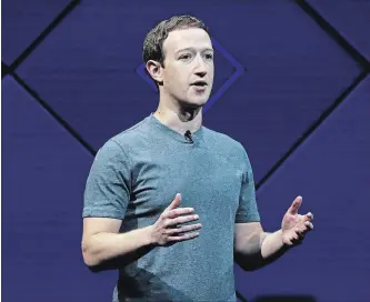  ?? JIM WILSON NEW YORK TIMES ?? Mark Zuckerberg is scheduled to testify before the U.S. Congress this week.