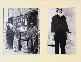  ??  ?? Unknown photograph­er, “El taller de Posada (Posada’s Workshop, Posada on the right,”) ca. 1900.