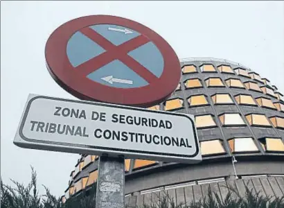  ?? DANI DUCH ?? Seu del Tribunal Constituci­onal a Madrid, que ahir va dictaminar sobre la resolució del Parlament