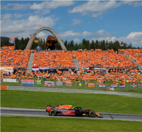  ?? KEYSTONE ?? Nel Gp d’Austria a Spielberg l’olandese ha colto il suo quarto successo in carriera