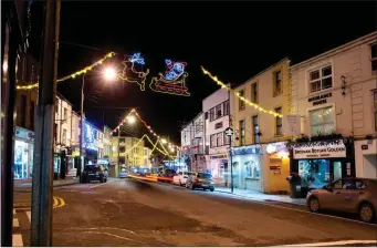  ??  ?? Mallow town centre has a real High Street atmosphere at Christmas time.