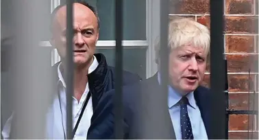 ??  ?? Dominic Cummings and Boris Johnson