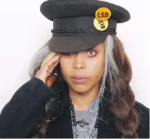  ?? THE ASSOCIATED PRESS/ FILES ?? Erykah Badu discussed creativity — and led an enlighteni­ng discussion about chakras — ahead of her gig Sunday as host of the Soul Train Awards.