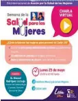  ??  ?? El evento de las mujeres del 25-29 de este mes.