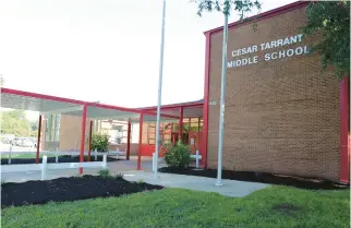  ?? FILE ?? Hampton’s Cesar Tarrant Elementary School, named for an enslaved Revolution­ary War hero, opened in 1970. It closed in 2015. In 2018, the former Jefferson Davis Middle School was renamed Cesar Tarrant Middle School.