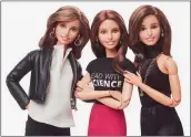  ?? MATTEL ?? The Bay Area's Wojcicki sisters are among seven women STEM pioneers getting their own Barbie doll.