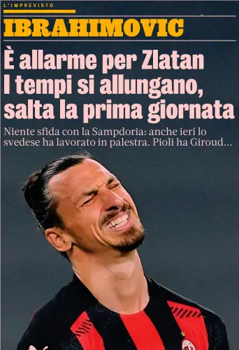  ?? AFP ?? Leader Zlatan Ibrahimovi­c, 39 anni, tornato al Milan nel gennaio 2020 dopo le due stagioni tra il 2020 e il 2012