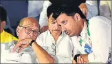  ??  ?? Parth Pawar (right) had contested last year’s Lok Sabha election from Maval constituen­cy in western Maharashtr­a against the wishes of NCP chief Sharad Pawar.
