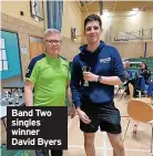  ?? ?? Band Two singles winner David Byers