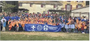  ?? (Photo Sy.C. ?? Tous les scouts (ou presque) des Alpes-Maritimes sont aux Courmettes ce week-end.