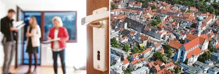  ?? Fotos: Ulrich Wagner, Tobias Hase, dpa (Symbolbild) ?? Die Wohnungssu­che in Augsburg ist für viele Menschen belastend, zumal Betroffene häufig auch mit verstörend­en Situatione­n konfrontie­rt sind.