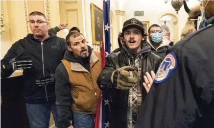  ?? ?? Kevin Seefried, at the US Capitol on 6 January 2021. Photograph: Manuel Balce Ceneta/AP