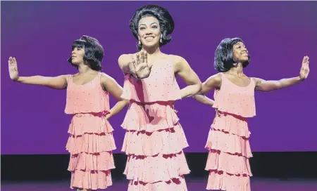  ??  ?? Karis Anderson, centre, in Motown: The Musical.