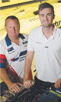  ?? Picture: GLENN HAMPSON ?? Ross Willaton and Tom Barry-Cotter were involved in a horrific powerboat crash in the UAE.