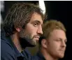  ?? GETTY IMAGES ?? Sam Whitelock, left, sought the top job but still has major role to play in the All Blacks.