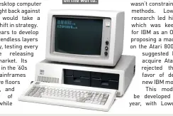  ??  ?? At last, the PC, the IBM 5150, is ready to take on the world.