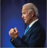  ??  ?? S’il était élu, Joe Biden pourrait vouloir contrôler les géants du numérique.