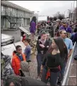  ?? AP/MARK HUMPHREY ?? People wait in line to enter the National Civil Rights Museum in Memphis. The site is among about 130 locations in 14 states being promoted as part of the new U.S. Civil Rights Trail.