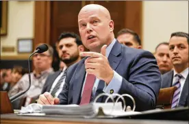  ?? CHIP SOMODEVILL­A / GETTY IMAGES ?? Acting U.S. Attorney General Matthew Whitaker testifies before the House Judiciary Committee on Friday in Washington, DC. Whitaker is likely to be in this role only a few more days if William Barr is confirmed as AG next week.