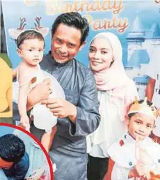  ??  ?? ZAMARUL bersama Diana pada sambutan hari jadi anak mereka, kelmarin.