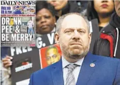  ?? ANGUS MORDANT/FOR NEW YORK DAILY NEWS ?? Queens City Councilman Rory Lancman urges all city district attorneys to abandon prosecutin­g “broken windows” offenses.