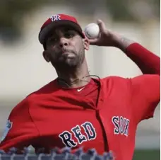  ?? DAVID GOLDMAN/THE ASSOCIATED PRESS ?? Red Sox pitcher David Price underwent an MRI on Wednesday after experienci­ng soreness in his arm during spring training.