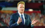  ?? CHARLIE RIEDEL/ASSOCIATED PRESS ?? Commission­er Roger Goodell says he expects to lift COVID-19 restrictio­ns on attendance this season. “Football is not the same without fans, and we expect to have full stadiums,” he says.