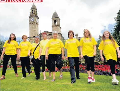  ??  ?? Gearing up Theresa Maitland, Helen Fleming, Marie Cairns, Tricia, Jan Broom, Barbara Holmes, Ann Cherry and Brooke McVey