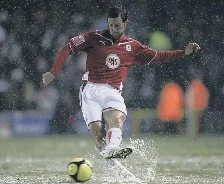  ??  ?? Jamie McAllister during his Bristol City playing days.