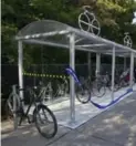  ?? ANDREW WALLACE/TORONTO STAR ?? The city’s cycling community added bike parking to the St. Clair W. station.