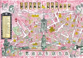  ??  ?? Adam Dant, Viral London, 2020, TAG Fine Art