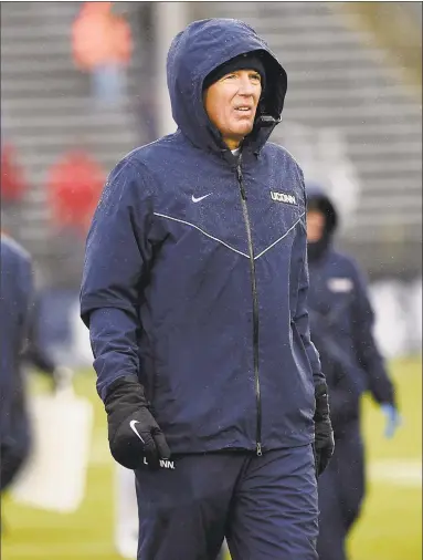  ?? Jessica Hill / Associated Press ?? UConn coach Randy Edsall said: “If we don’t get the culture right, don’t get the program establishe­d, you’re never going to be a consistent winner anyhow. That’s how we got to where we were before. A lot of people don’t like that you have to go through those things.”