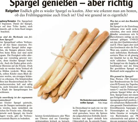 ?? Foto: imago ?? Die Deutschen essen am liebsten weißen Spargel.