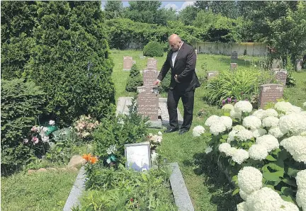  ?? CATHERINE SOLYOM ?? Ali Altaie at Laval’s Hamza Cemetery, one of just two Muslim-run cemeteries in the province. Altaie is the director general of the Azzahra foundation, which manages the cemetery. “We die just like other Québécois,” says Altaie.