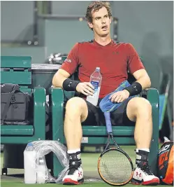  ?? Picture: Getty. ?? Andy Murray said opponent Vasek Pospisil had been more consistent from the back of the court than usual. The Scot lost in straight sets to the world No 129.