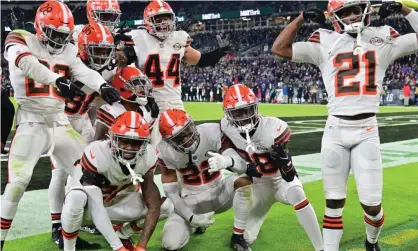  ?? Photograph: David Tulis/UPI/REX/Shuttersto­ck ?? The Cleveland Browns have been among the NFL hardest hit but the latest phase of the coronaviru­s with 18 players, including half their 22 starters, on the Covid-19 reserve list.