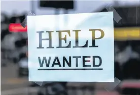  ?? SALTWIRE FILE ?? Unemployme­nt rates are headed up, but so are wages, which grew at an annualized rate of five per cent in March.