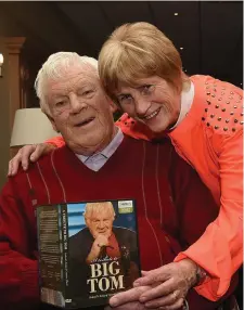  ?? Photos: Tony Gavin, Philip Fitzpatric­k and Donal Doherty ?? Clockwise from main: Big Tom performs on stage in Dublin’s Cabra Grand as he took Ireland by storm in the 1970s; happy days with his beloved wife Rose on the publicatio­n of his book; the star with President Mary McAleese and Eileen Reid at a Showband...