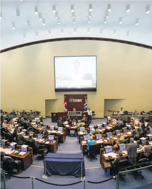  ?? ERNEST DOROSZUK / POSTMEDIA NEWS ?? The winding Toronto City Hall versus the Ford Government story had another twist on Tuesday.