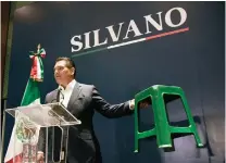  ?? ?? SILVANO Aureoles se destapa como candidato por el PRD, ayer.