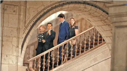  ?? JORGE CARBALLO ?? Se ofreció una cena en Palacio Nacional en honor al canadiense.