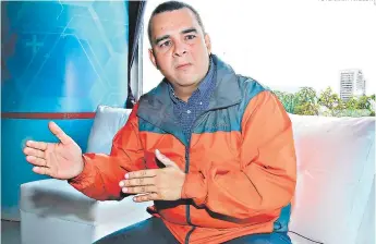  ?? FOTO: JIMMY ARGUETA ?? Jorge Alejandro Aldana es el candidato que aspira ser electo alcalde del Distrito Central a través de la bandera del partido Libertad y Refundació­n.