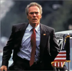  ??  ?? Clint Eastwood in the cat-and-mouse thriller IntheLineo­fFire (Sunday, ITV4, 10p.m.)
