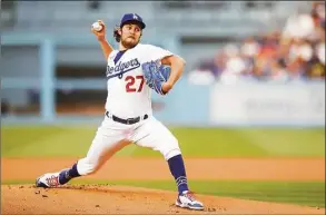  ?? Meg Oliphant / TNS ?? The Los Angeles Dodgers are cutting ties with pitcher Trevor Bauer, whose unpreceden­ted 324-game suspension over sexual misconduct allegation­s was reduced two weeks ago, allowing him to resume his career with the start of the new season.