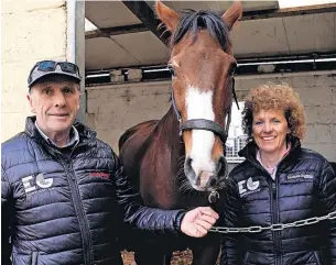  ?? ?? Freedom Peter Scudamore and Lucinda Russell with Corach Rambler